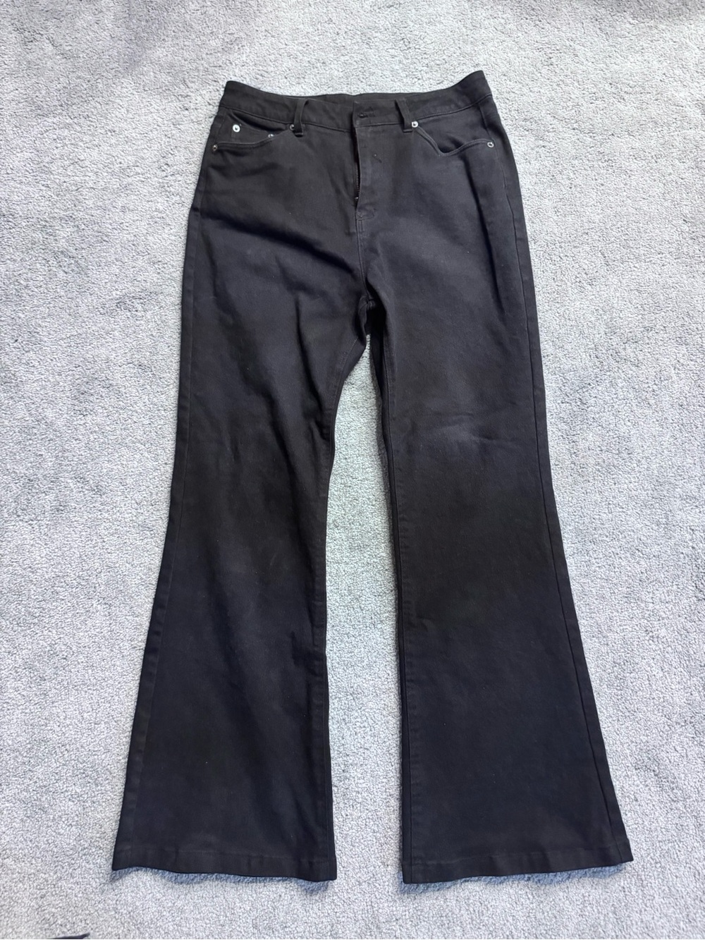 Men’s Black Flared Jeans